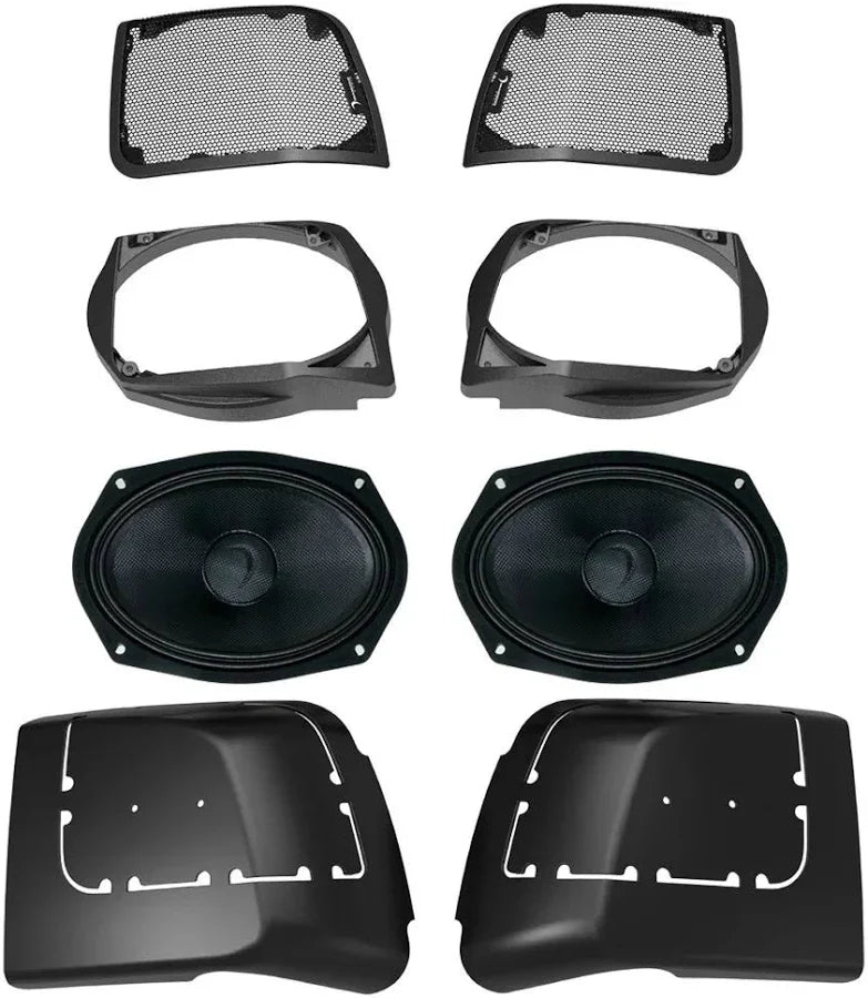 Diamond Audio MSHXM69F4BKLK Cut In SPEAKER Lid Kit with HXM69F4BK (4Ω)