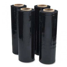 Load image into Gallery viewer, PRO 18" x 1500' 80 Ga 4 Rolls Pallet Wrap Stretch Film Shrink Wrap 1500FT Black