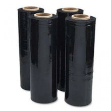 Load image into Gallery viewer, 18" x 1500 80 Gauge 4 Rolls Pallet Wrap Stretch Film Hand Shrink Wrap 1500SQFT Black