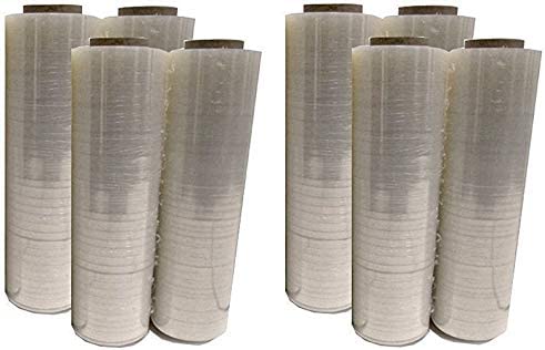 Patron 18" x 1500FT SQ 80 Gauge Pallet Wrap Stretch Film Shrink Hand Wrap 1500' SQ 8 Rolls