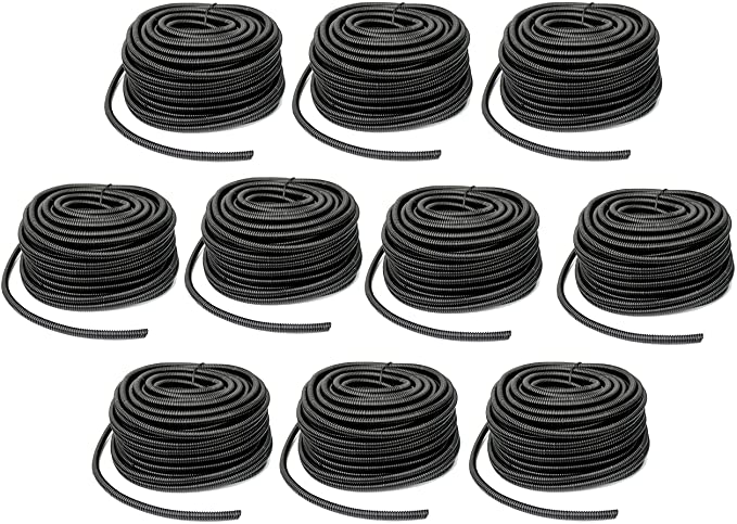 A/T SLT14 1000 FEET 1/4" SPLIT LOOM WIRE TUBING HOSE COVER AUTO HOME MARINE