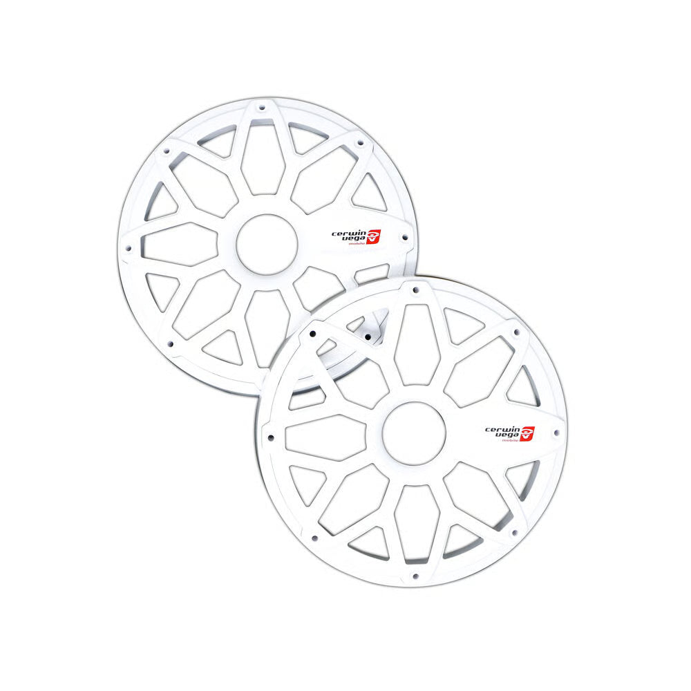 Cerwin Vega SM65FWW 6.5" RPM Stroker Series Flush Mount Speaker Grilles with Powder Coating (White, Pair)