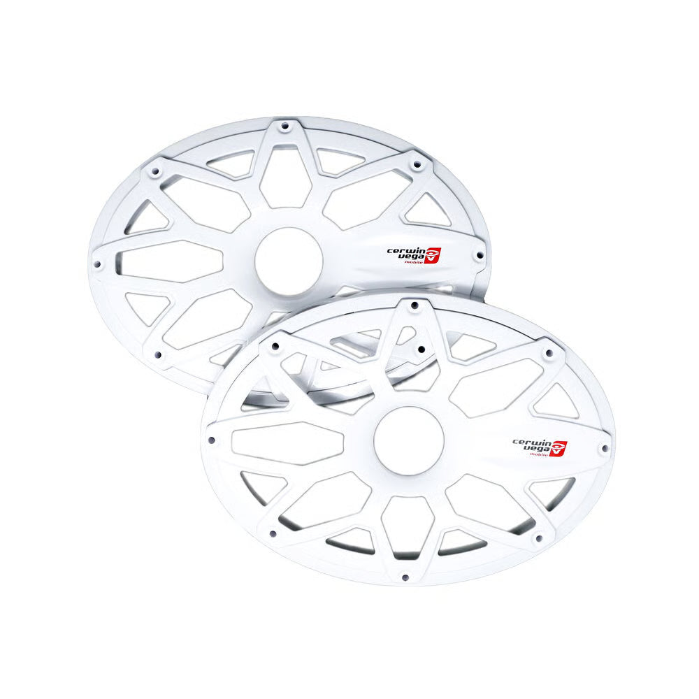 Cerwin Vega SM69FWW 6x9" RPM Stroker Series Flush Mount Speaker Grilles with Powder Coating (White, Pair)