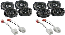 Load image into Gallery viewer, 2 AF694 6x9&quot; 500Watt 4-Way Car Speakers Harness for Select Chrysler/Dodge Vehicles