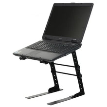 Load image into Gallery viewer, MR DJ LTS109YL Laptop Computer Stand Yellow Mobile Disc Jockey PC Table Rack Mount Clamp Bracket