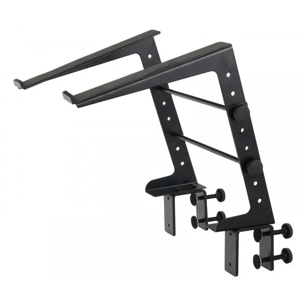 MR DJ LTS109SI Laptop Computer Stand Silver Mobile Disc Jockey PC Table Rack Mount Clamp Bracket