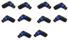 Charger l'image dans la galerie, MR DJ SPAM10 10-Pack Right-Angle Speakon Compatible PA/DJ Speaker Cable Connectors
