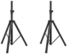 Load image into Gallery viewer, NEW PAIR OF MR DJ TRIPOD DJ PA SPEAKER STANDS ADJUSTABLE HEIGHT STAND