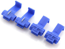 Load image into Gallery viewer, American Terminal SPL1614B 50pcs Lock Quick Splice Wire Terminals Snap Lock Blue 16-14 AWG