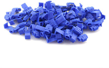 Load image into Gallery viewer, American Terminal SPL1614B 50pcs Lock Quick Splice Wire Terminals Snap Lock Blue 16-14 AWG