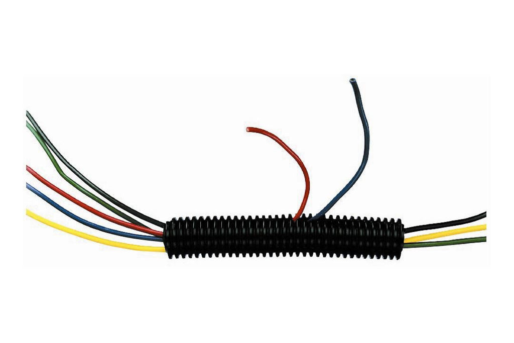 Absolute SLT58-25 25' 5/8" 15mm Split Wire Loom Conduit Polyethylene Corrugated Tubing Sleeve Tube