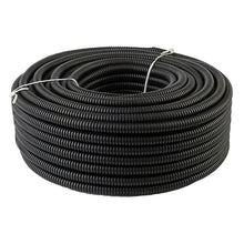 Load image into Gallery viewer, AT 20 Ft 1/2" Split Wire Loom Conduit Polyethylene Tubing Black Color Sleeve Tube