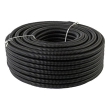 Load image into Gallery viewer, MR DJ 100 feet 3/8" black split wire loom polyethylene tubing cable conduit