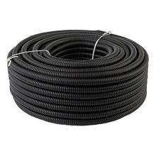 Load image into Gallery viewer, 50' 1" Split Wire Loom Tubing Polyethylene Black