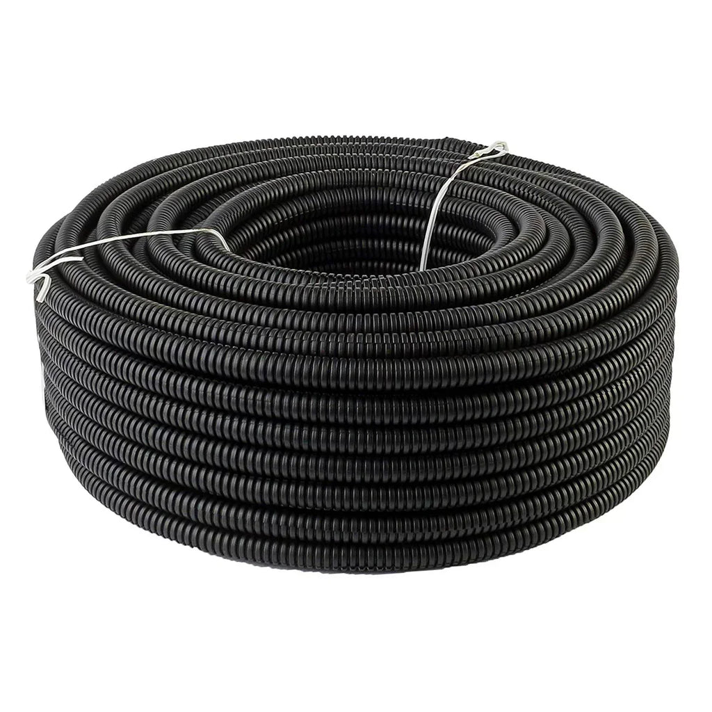 XP Audio 4-Pack 1/4", 3/8", 1/2", 3/4" x 50 Feet Each Split Wire Loom Convoluted Tubing