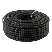Charger l'image dans la galerie, 25 Ft. 3/8" Split Wire Loom Conduit Polyethylene Tubing Black Color Sleeve Tube