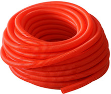 Load image into Gallery viewer, Absolute SLT14-20RD 20&#39; 1/4&quot; 5mm red split wire loom conduit polyethylene corrugated tubing sleeve tube