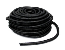 Load image into Gallery viewer, American Terminal 50&#39; Feet 1/4&quot; Black Split Loom Wire Flexible Tubing Wire Cover for Various Automotive, Home, Marine, Industrial Wiring Applications, Etc.