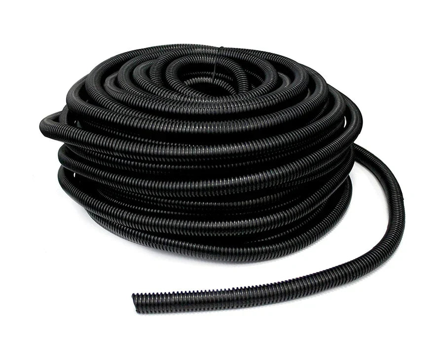 American Terminal 27061 Black Split-Loom Cable Tubing, 100ft 5/8" (.63")