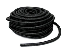 Charger l'image dans la galerie, 1.5" x 10' BLACK SPLIT LOOM TUBING Wire &amp; Hose Cover Polyethylene Audio Video
