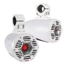 Load image into Gallery viewer, Cerwin Vega SPMT65SCFW 800W 6.5" Stroker Pro 3 Way Marine Tower Speakers in White with RGB LED