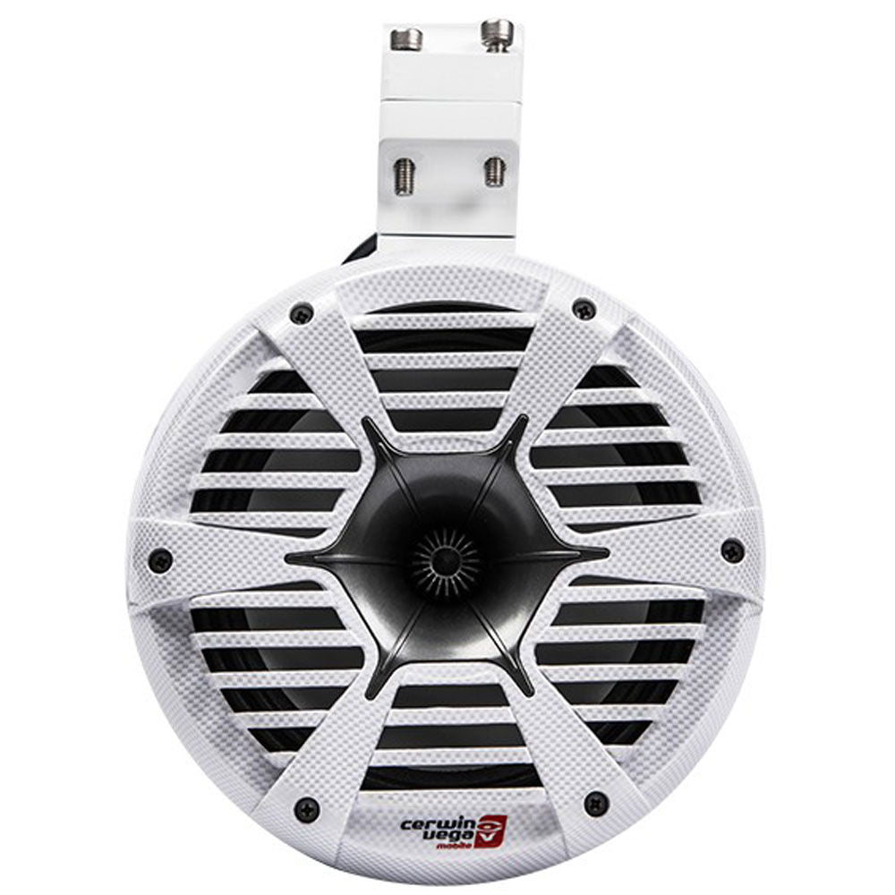 Cerwin Vega SPMT65SCFW 800W 6.5" Stroker Pro 3 Way Marine Tower Speakers in White with RGB LED