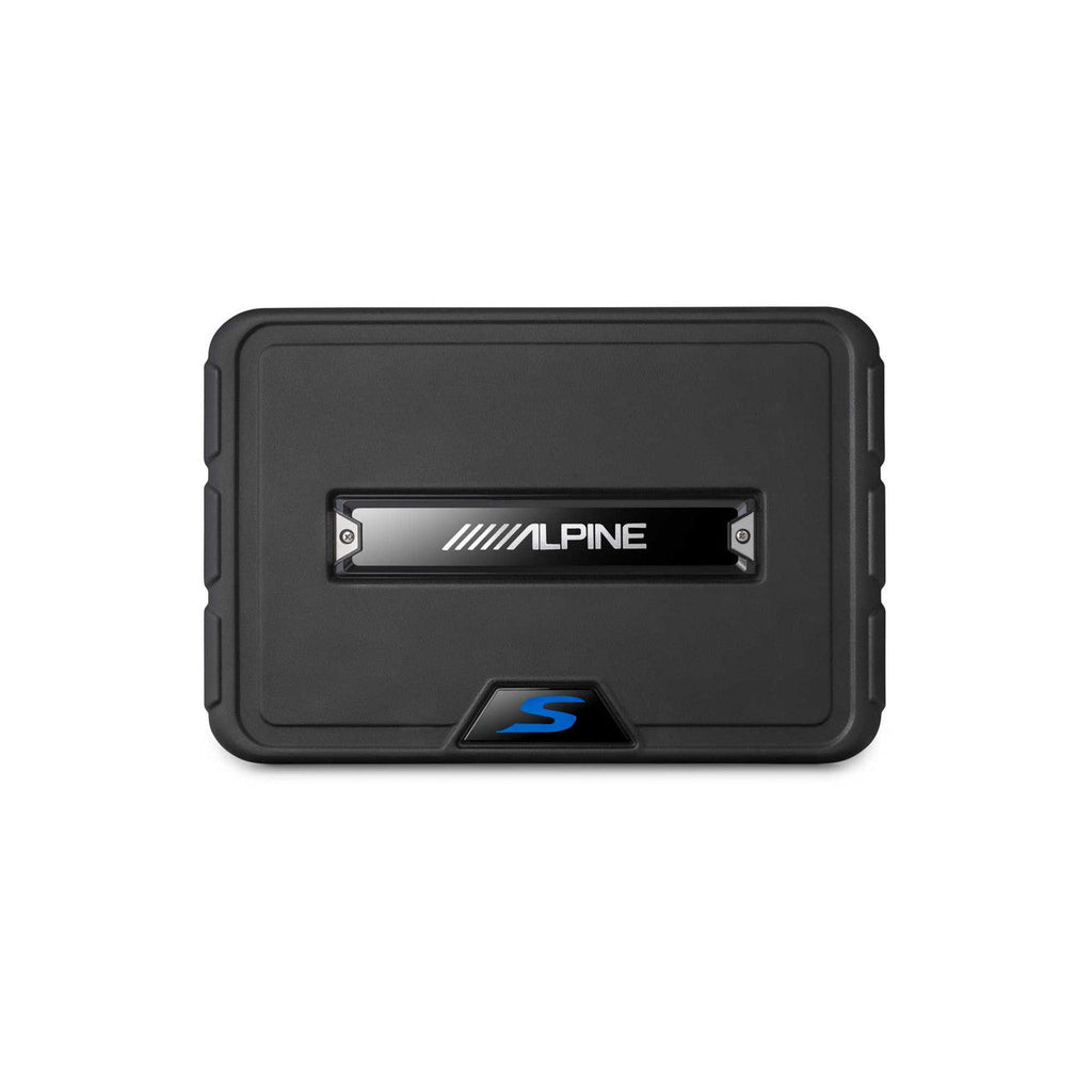 Alpine SS-SB10 Single 10” S-Series Shallow Preloaded Subwoofer Enclosure Bundle