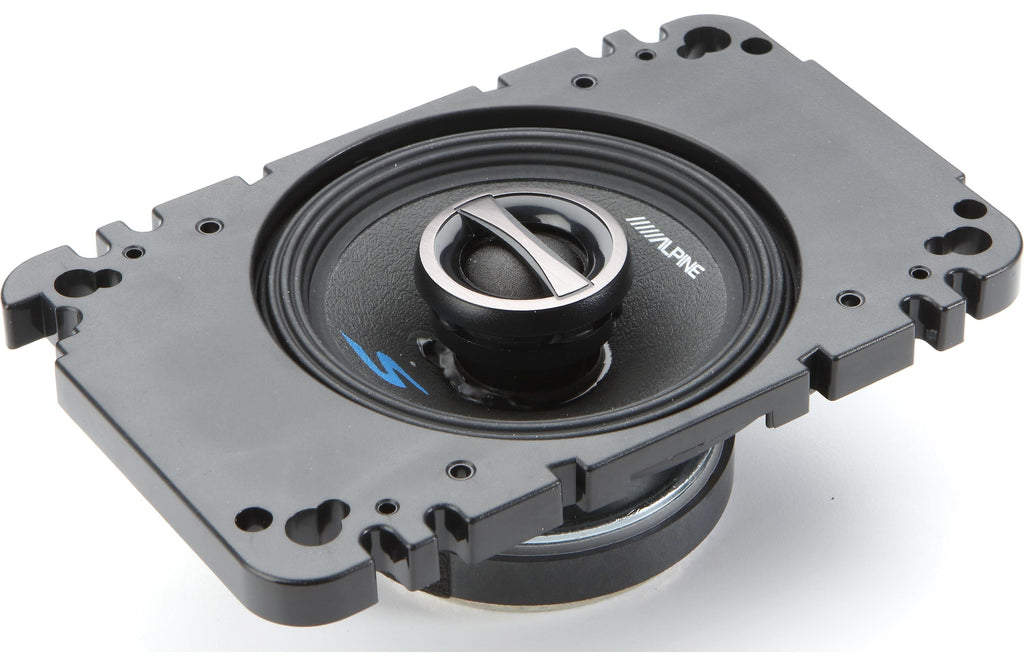 Alpine S-S40 S-Series 4" & 4x6" adapter plate 2-Way Coaxial Car Speakers