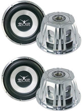 Charger l&#39;image dans la galerie, 2 x Absolute ST-1500 2000W 10&quot; Dual 4-Ohm Car Subwoofer + 8 Gauge Amp Kit
