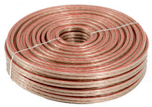 Load image into Gallery viewer, 25' Ft 10 Gauge Clear Stranded 2 Conductor Speaker Wire Car Home Audio Cable