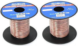 2 Absolute USA SWH1625 25' 16 Gauge Car Home Audio Speaker Wire Cable Spool
