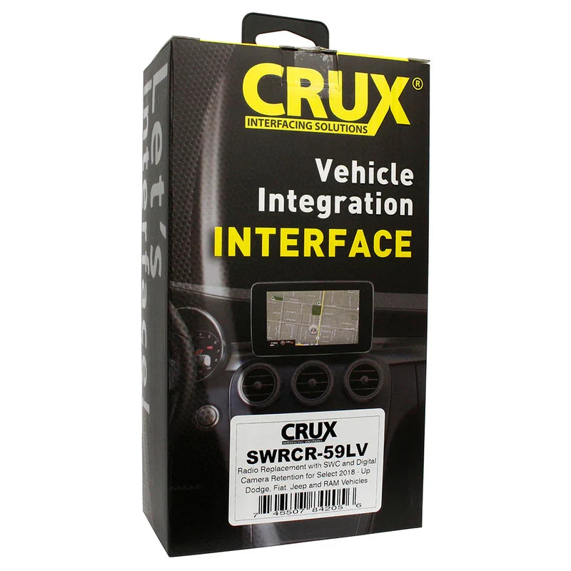 Crux SWRCR-59LV Interface Fit Select 20018-25 Chrysler Dodge Jeep Ram