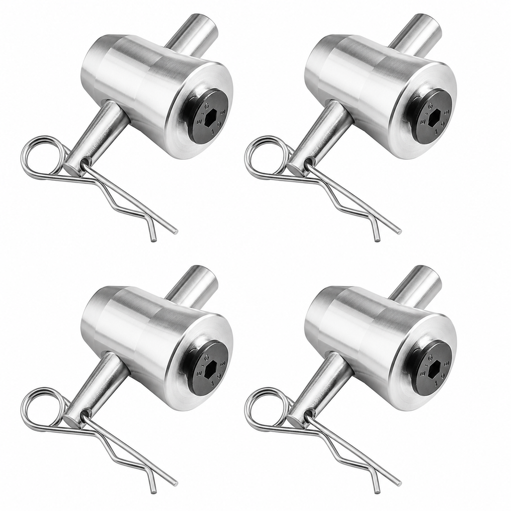 MR DJ DTPCC20 4 Pack Universal Half Conical Connector Pack for Truss Base Plates