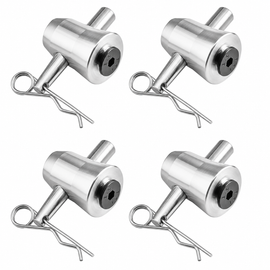 MR DJ DTPCC20 4 Pack Universal Half Conical Connector Pack for Truss Base Plates