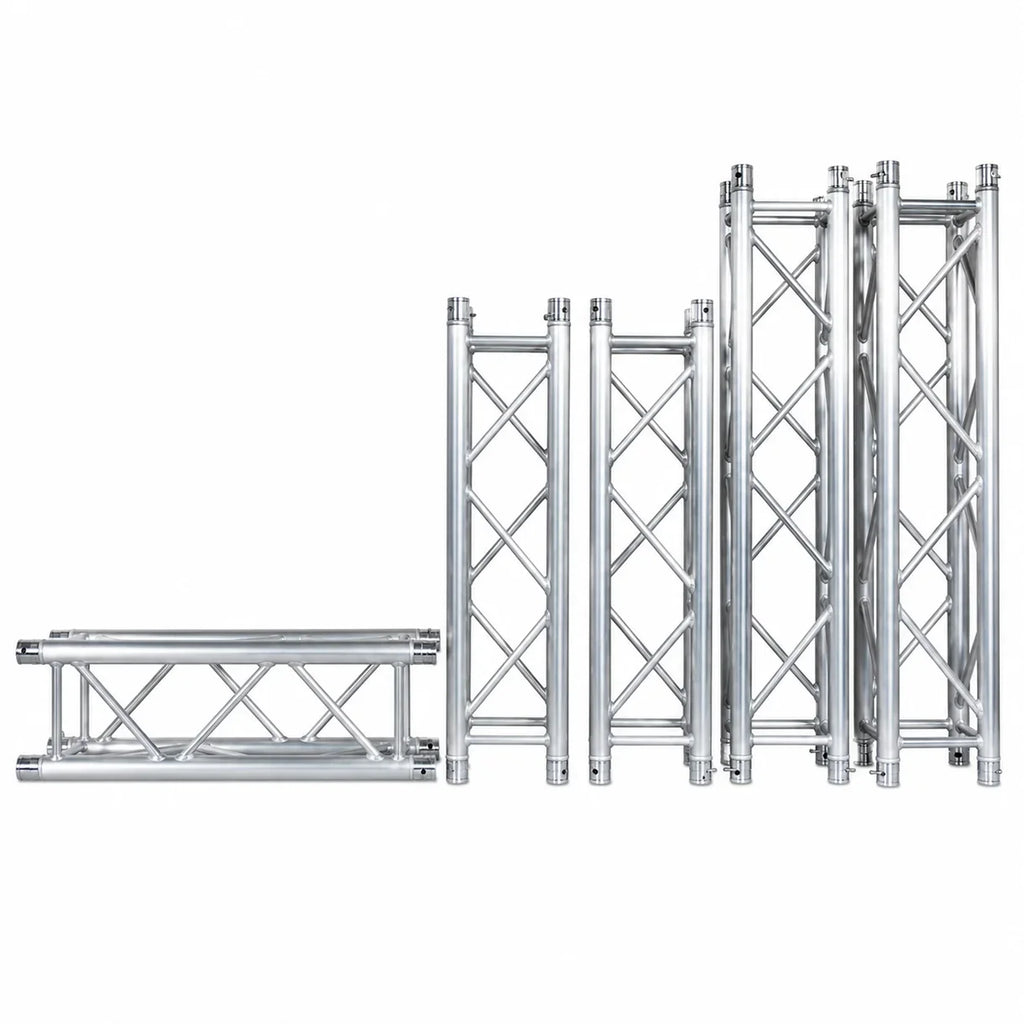 MR TRUSS TSQ328 3.28' x 12" Universal Straight Square Tubing Box Aluminum Lighting Trussing Segment for Pro Lighting