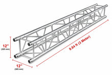 Load image into Gallery viewer, MR TRUSS TSQ984 9.84' x 12" Universal Straight Square Tubing Box Aluminum Lighting Trussing Segment for Pro Lighting