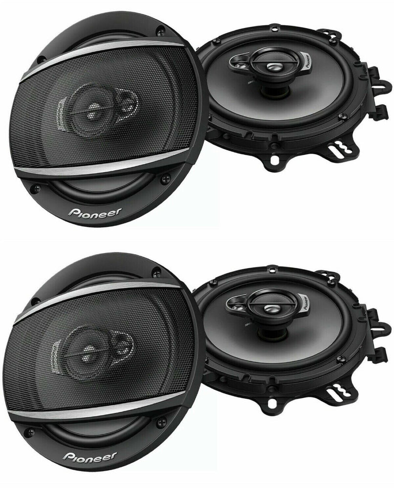 Pioneer 2 Pairs TS-A1680F 6.5" 4-Way 350W A-Series Coaxial Speakers + Absolute SW16G25 16 Gauge 25ft Speaker Wire