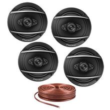 Load image into Gallery viewer, Pioneer 2 Pairs TS-A1680F 6.5&quot; 4-Way 350W A-Series Coaxial Speakers + Absolute SW16G25 16 Gauge 25ft Speaker Wire