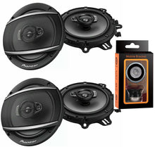 Load image into Gallery viewer, 2 Pairs of Pioneer 6-1/2&quot; 6.5&quot; 4-Way 350 Watt Coaxial Car Audio Speakers TS-A1680F (4 Speakers) + Absolute Cell Phone Magnet