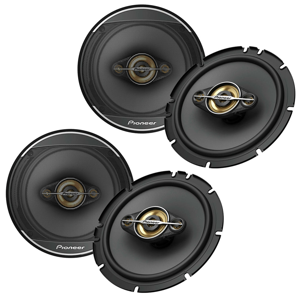 2 Pioneer TS-A1681F 350W MAX 6.5" 4-WAY CAR AUDIO COAXIAL SPEAKERS