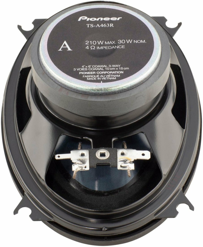 Pioneer TS-A463R 60W RMS 4x6" 3-way 4-ohms Coaxial Speakers