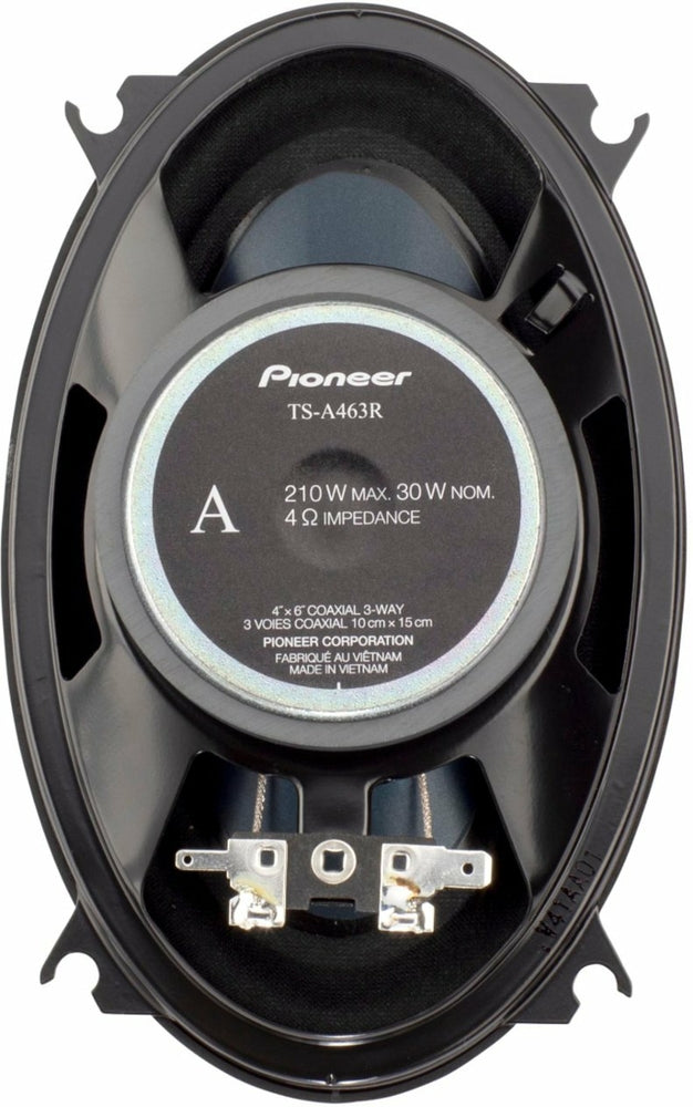 Pioneer TS-A463R 60W RMS 4x6" 3-way Speakers Fit 1988-1994 GM C/K 1500, 2500