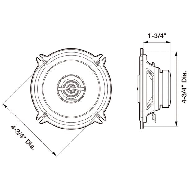 Pioneer TS-G1320S 500W Max (70W RMS) 5.25" G-Series 2-Way Coaxial Car Speakers