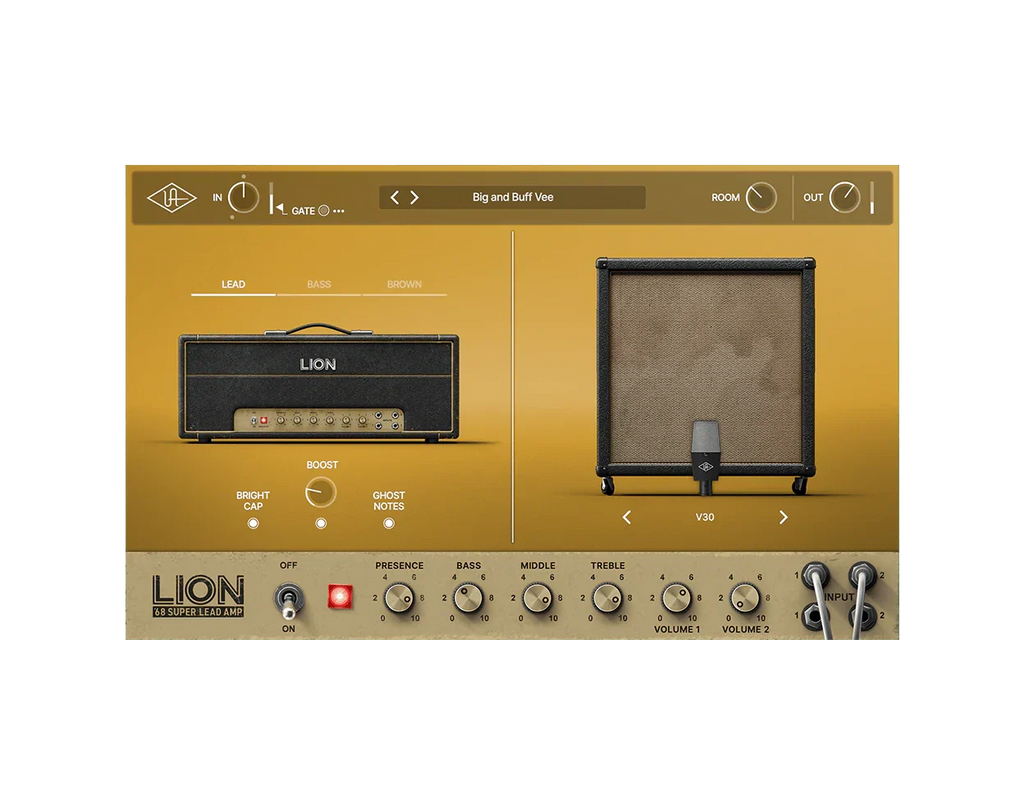 Universal Audio UA-LION-U UAFX Lion '68 Super Lead Amp Pedal
