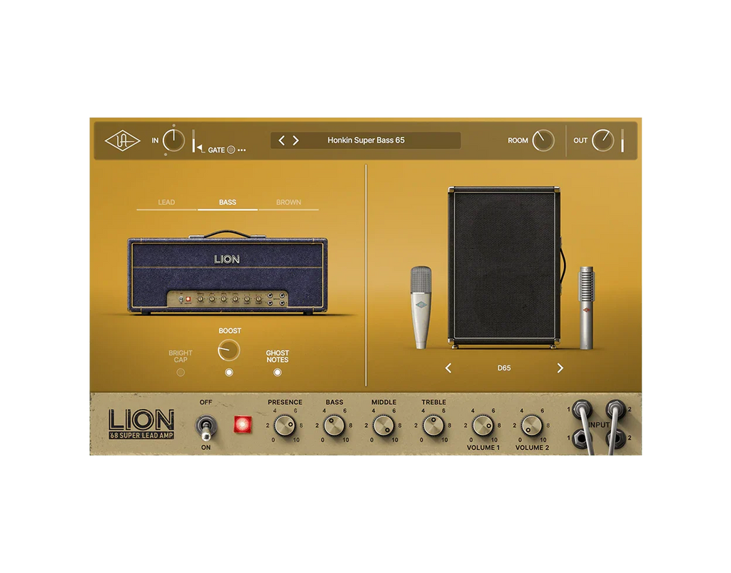 Universal Audio UA-LION-U UAFX Lion '68 Super Lead Amp Pedal