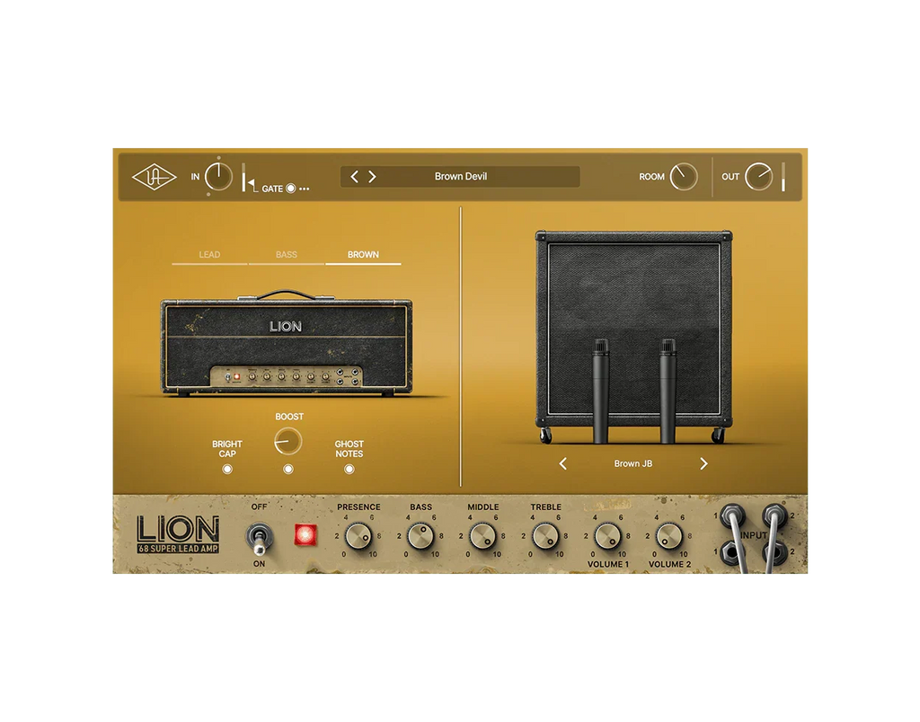 Universal Audio UA-LION-U UAFX Lion '68 Super Lead Amp Pedal