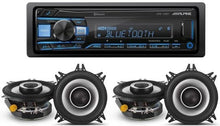Load image into Gallery viewer, Alpine UTE-73BT Mech-less Digital Bluetooth &amp; 2 Pair S2-S40 4&quot; 140 Watts 2-Way Speakers &amp; KIT10 Installation AMP Kit