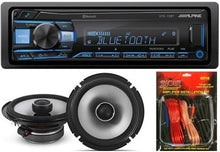 Charger l&#39;image dans la galerie, Alpine UTE-73BT In-Dash Digital Media Receiver Bluetooth &amp; S2-S65 6.5&quot; 480 Watts Coaxial Car Speakers &amp; KIT10 Installation AMP Kit