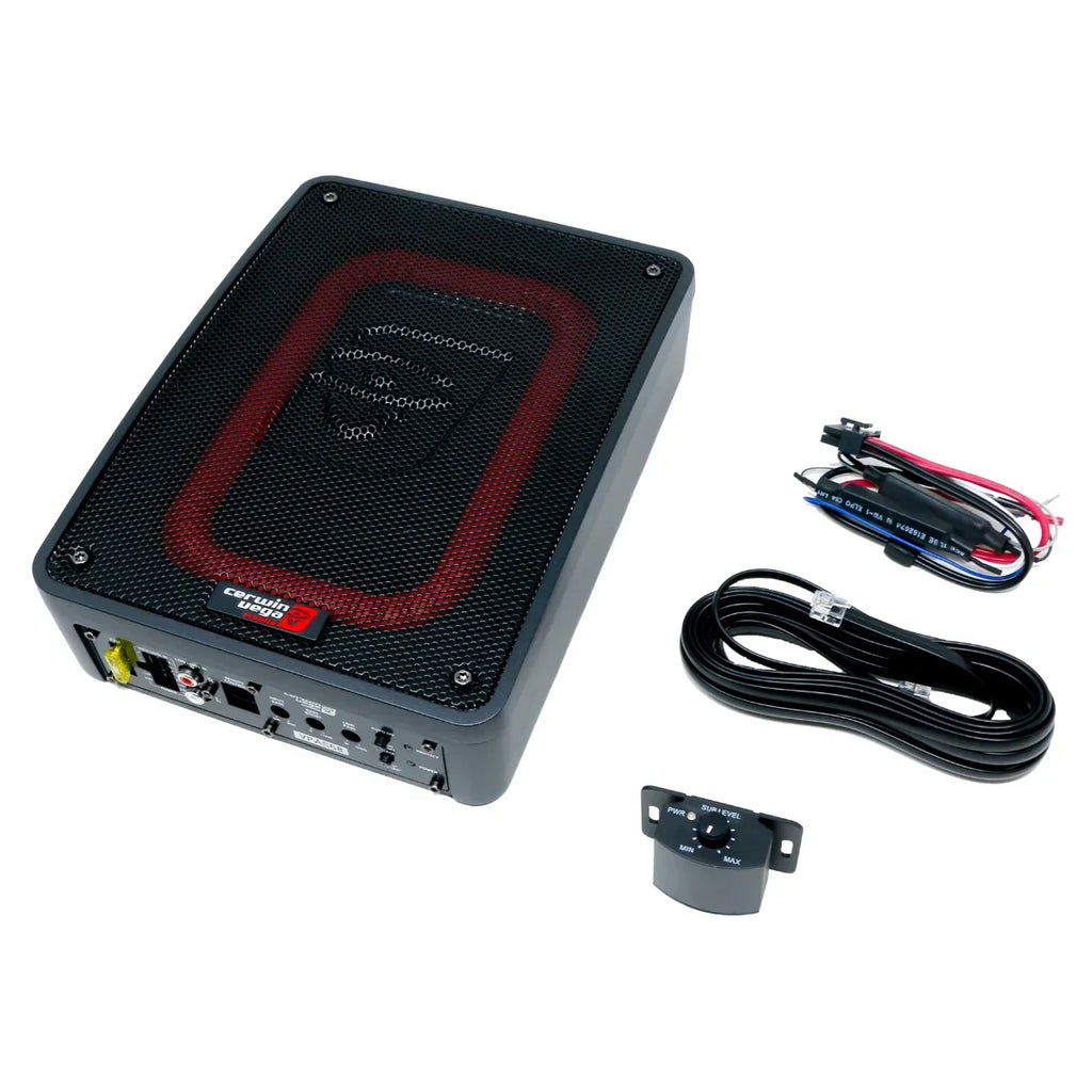 Cerwin Vega VPAS68 Active 6"x8" Subwoofer Enclosure + 8G Amp Kit