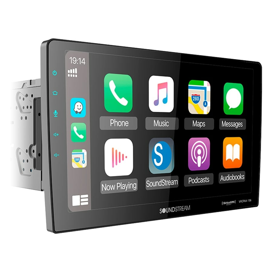 Soundstream VRCPAA-106 10.6” Double-DIN CD/DVD CarPlay Android & Absolute Camera